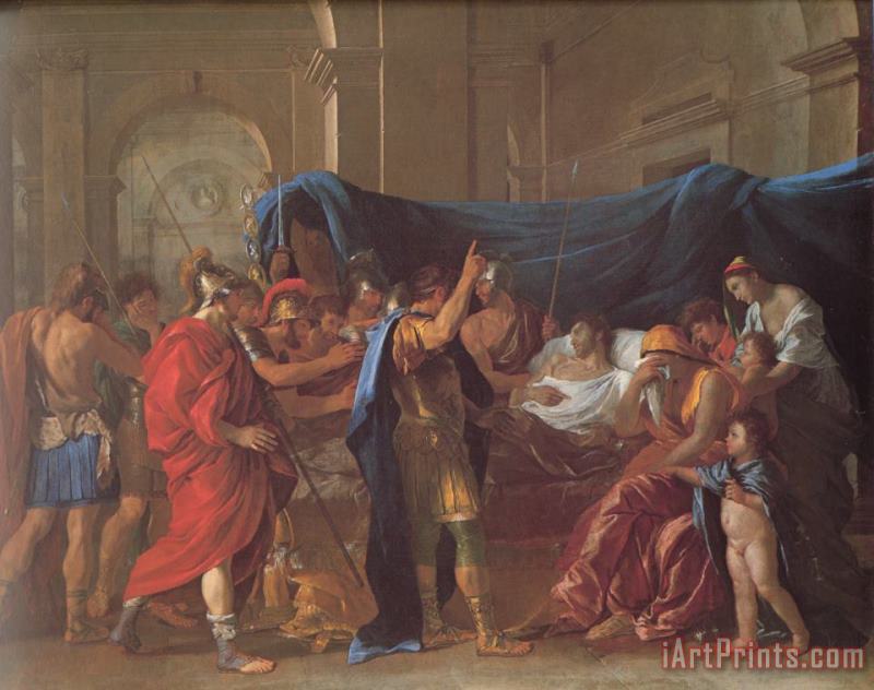 Nicolas Poussin The Death of Germanicus Detail Art Print
