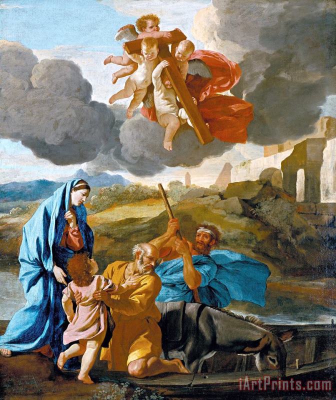 Nicolas Poussin The Return of The Holy Family From Egypt Art Painting
