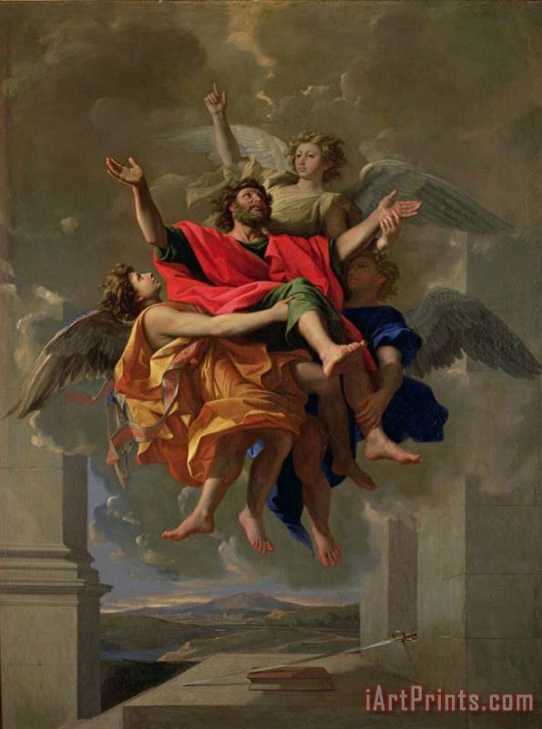 Nicolas Poussin The Vision of St. Paul Art Painting