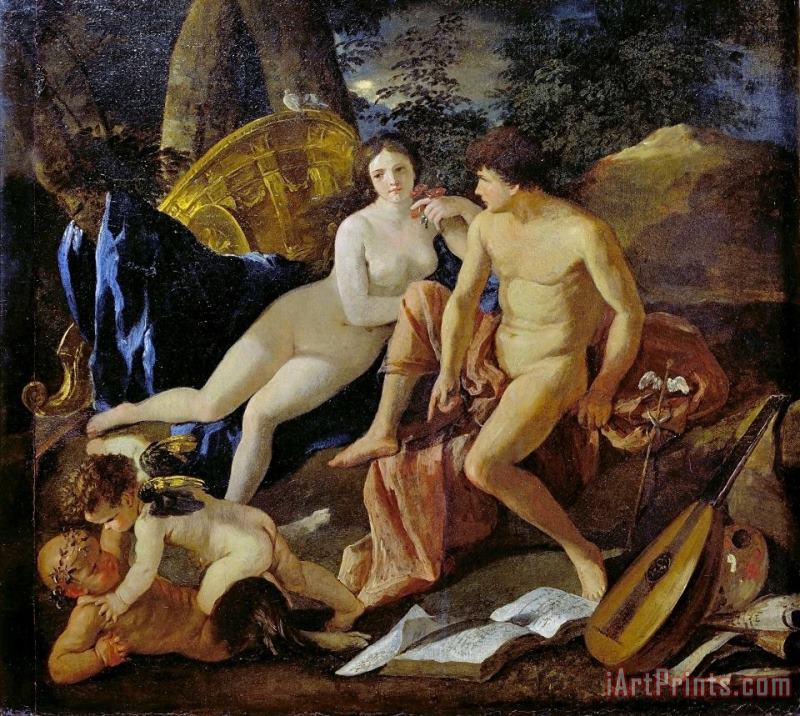 Venus And Mercury painting - Nicolas Poussin Venus And Mercury Art Print