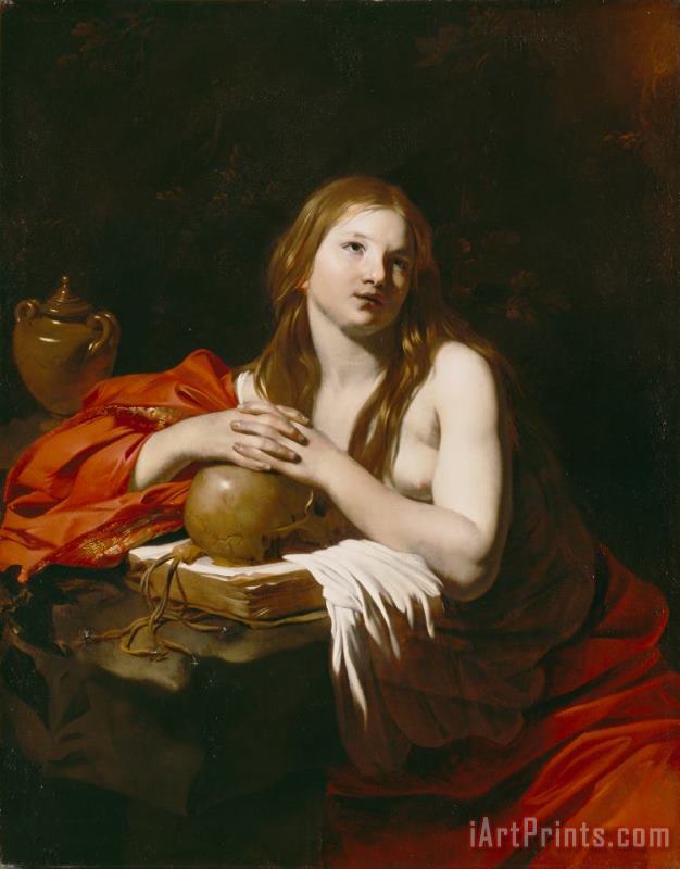 The Repentant Magdalene painting - Nicolas Regnier The Repentant Magdalene Art Print