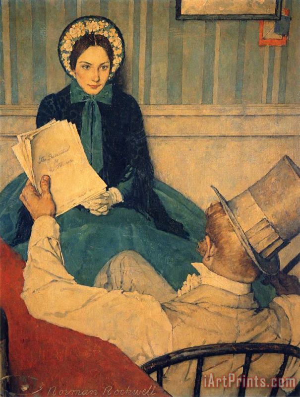 Norman Rockwell The Most Beloved American Writer 1938 Art Painting