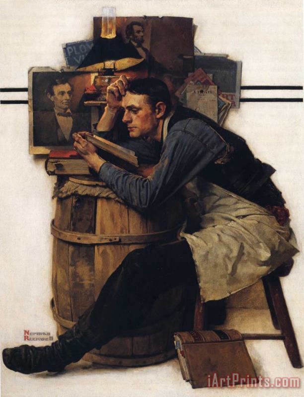 Young Lawyer painting - Norman Rockwell Young Lawyer Art Print