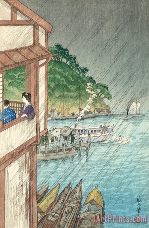 View of Mihonoseki, Izumo painting - Oda Kazuma View of Mihonoseki, Izumo Art Print