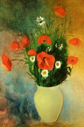 Odilon Redon Poppies And Daisies