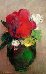 Odilon Redon The Red Poppy painting
