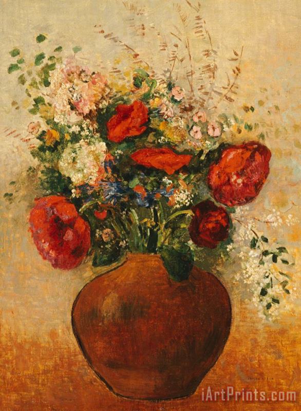 Odilon Redon Vase Of Flowers Art Print