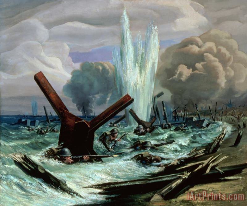 Orville Norman Fisher D Day Art Painting