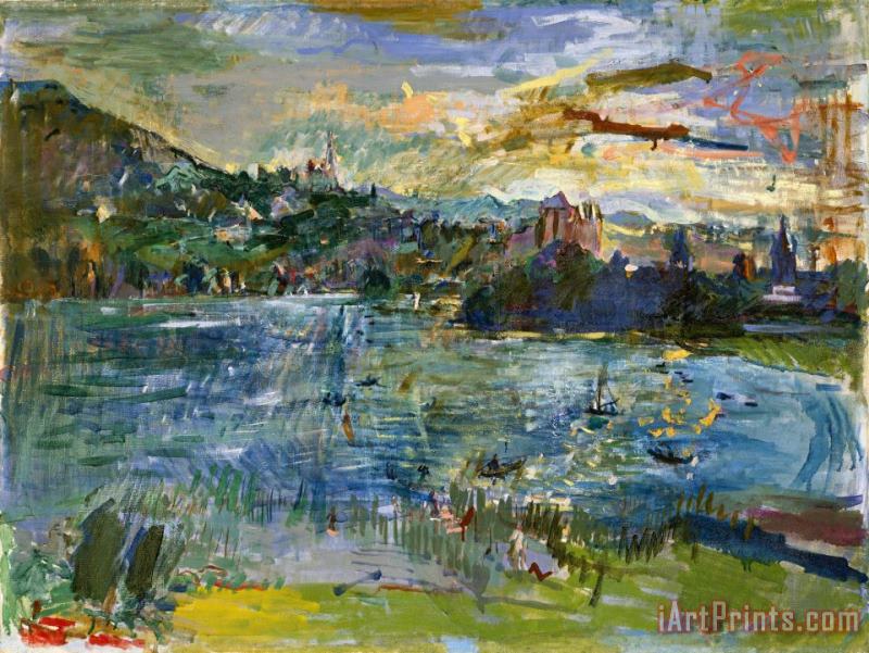 Oskar Kokoschka Lac D'annecy II Art Painting