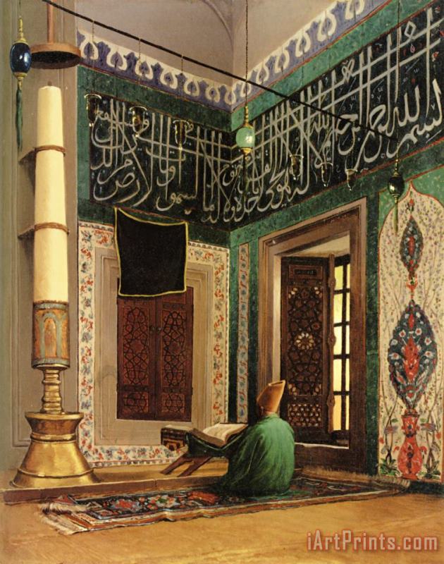 Atik Valide Mosque, Uskudar painting - Osman Hamdy Bey Atik Valide Mosque, Uskudar Art Print