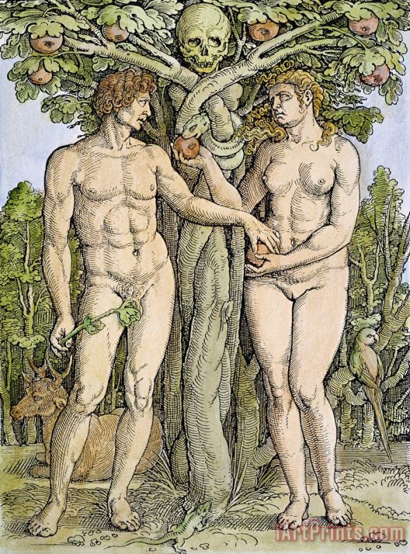 Others Adam And Eve Art Print
