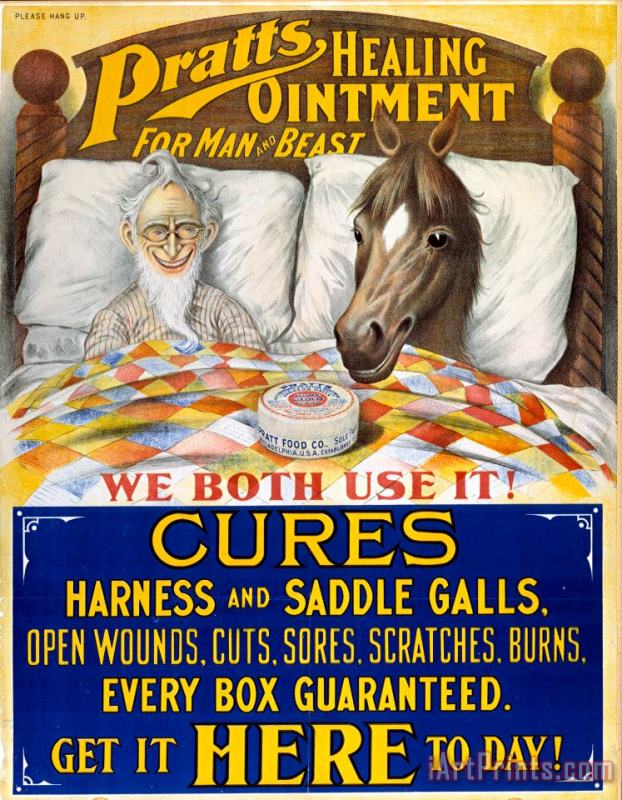 Others American Patent Medicine Art Painting