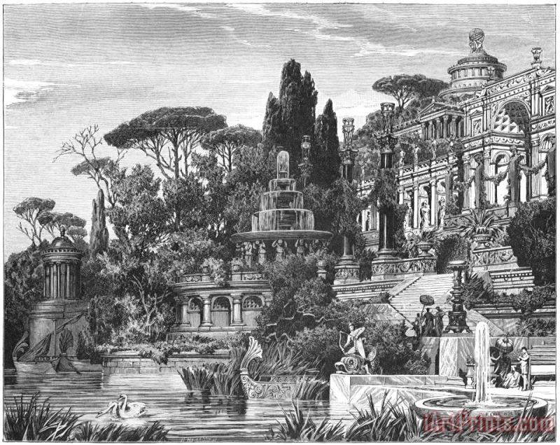 Ancient Roman Villa painting - Others Ancient Roman Villa Art Print