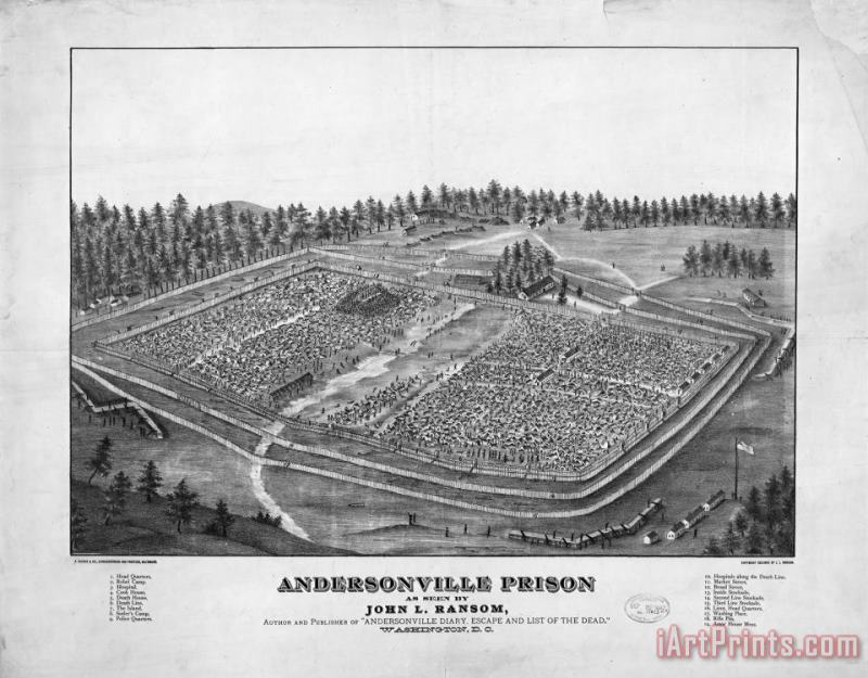Andersonville Prison, 1864 painting - Others Andersonville Prison, 1864 Art Print