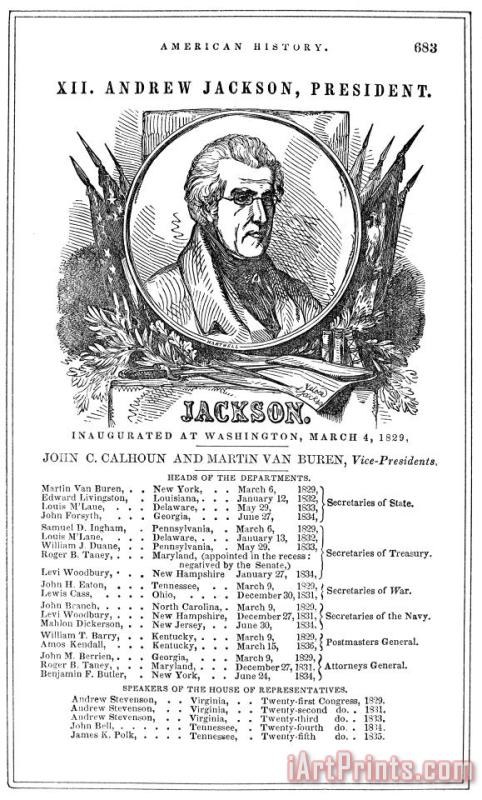 Andrew Jackson (1767-1845) painting - Others Andrew Jackson (1767-1845) Art Print