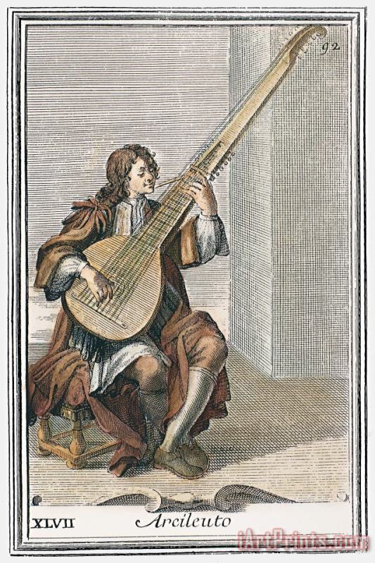 Others Archlute, 1723 Art Painting