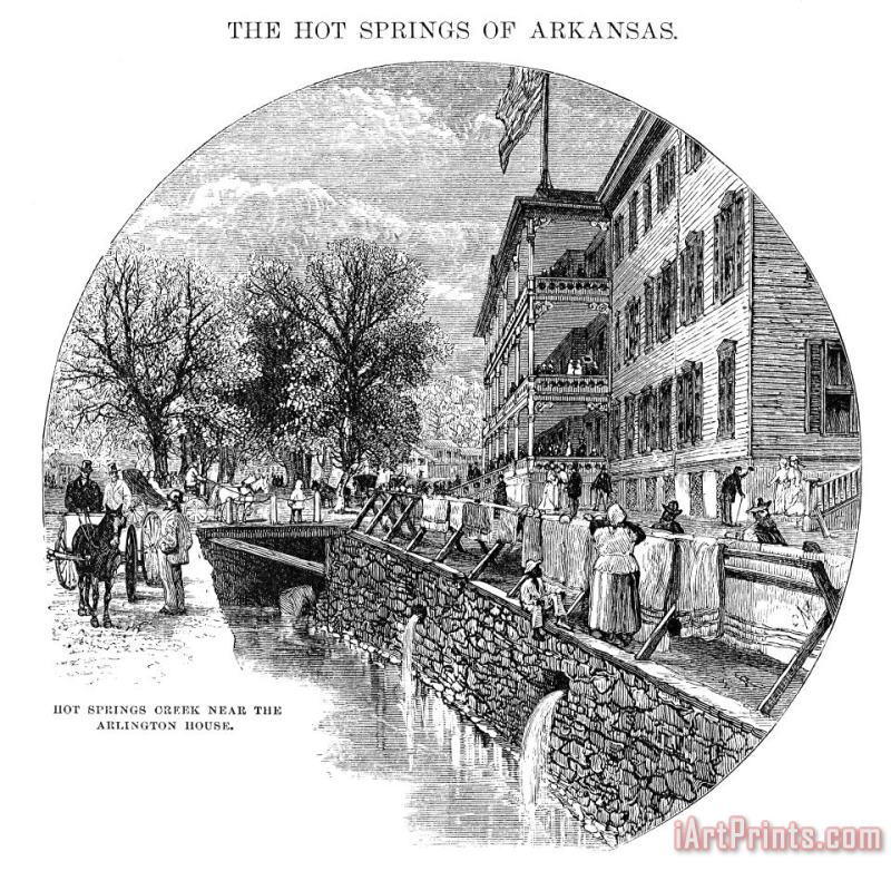 Arkansas: Hot Springs painting - Others Arkansas: Hot Springs Art Print