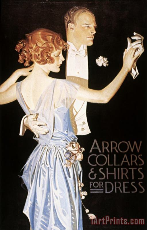 Arrow Shirt Collar Ad painting - Others Arrow Shirt Collar Ad Art Print