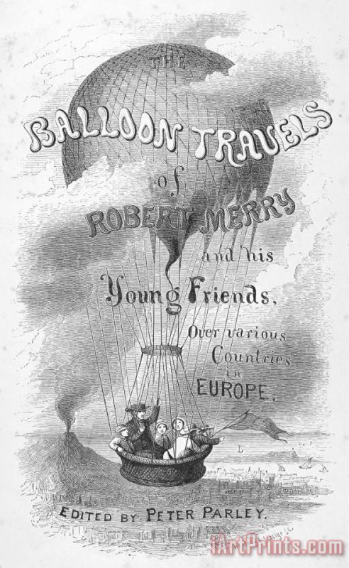 Others Balloon Travels, 1855 Art Print