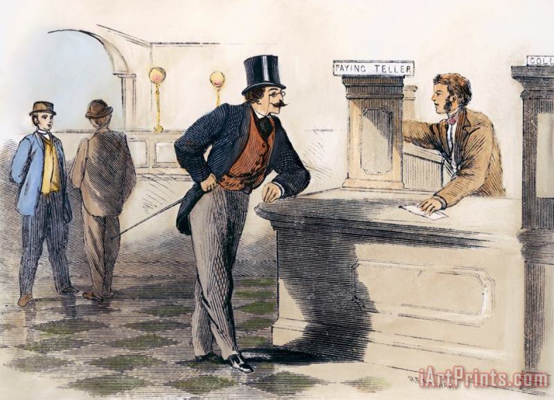 Others BANKS AND BANKING, c1880 Art Print