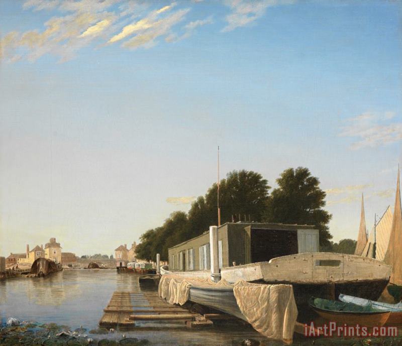 Barges at a Mooring painting - Others Barges at a Mooring Art Print