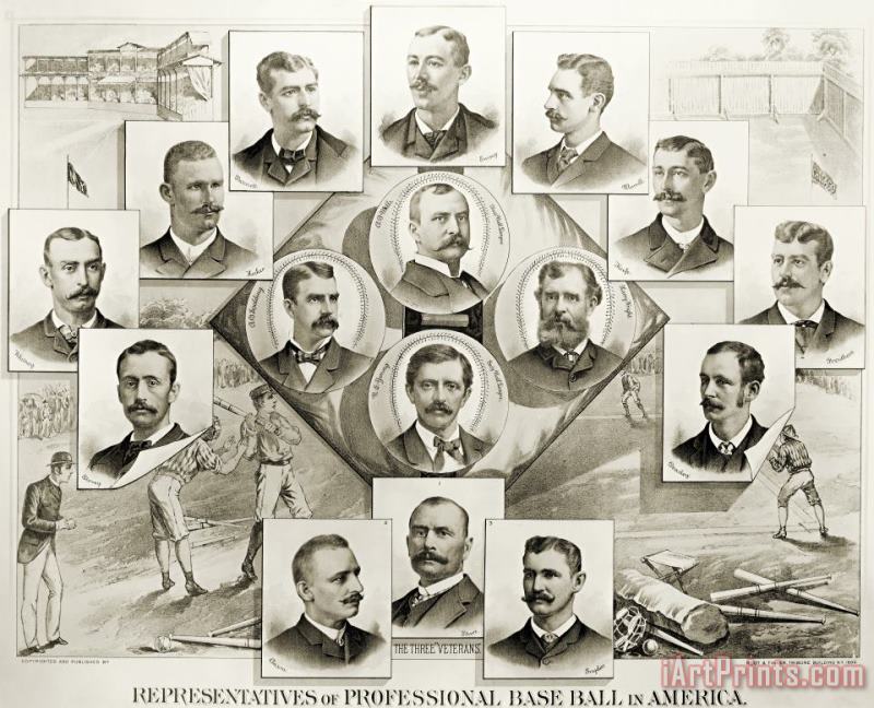 Baseball, 1894 painting - Others Baseball, 1894 Art Print
