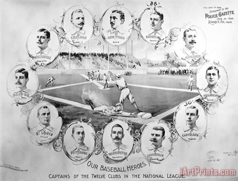 Others Baseball, 1895 Art Painting