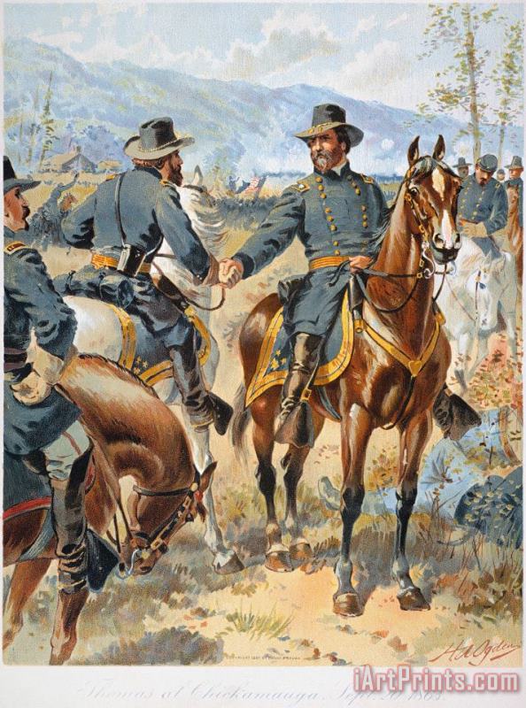 Battle Of Chickamauga 1863 painting - Others Battle Of Chickamauga 1863 Art Print