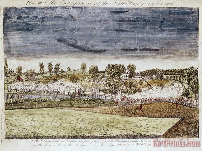 Battle Of Concord, 1775 painting - Others Battle Of Concord, 1775 Art Print