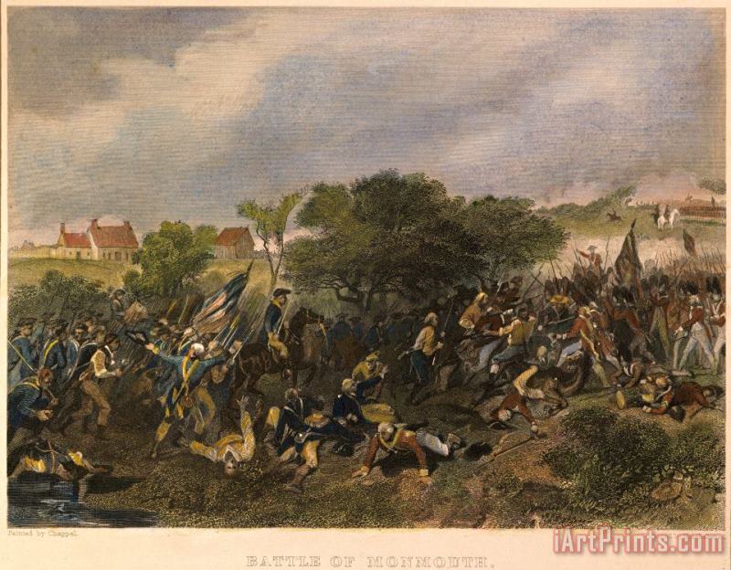 Battle Of Monmouth, 1778 painting - Others Battle Of Monmouth, 1778 Art Print