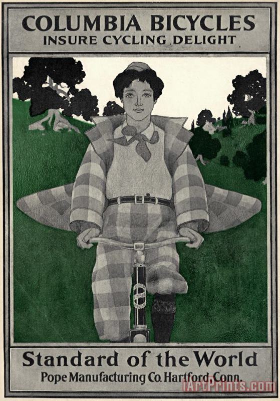 Bicycle Ad, 1896 painting - Others Bicycle Ad, 1896 Art Print
