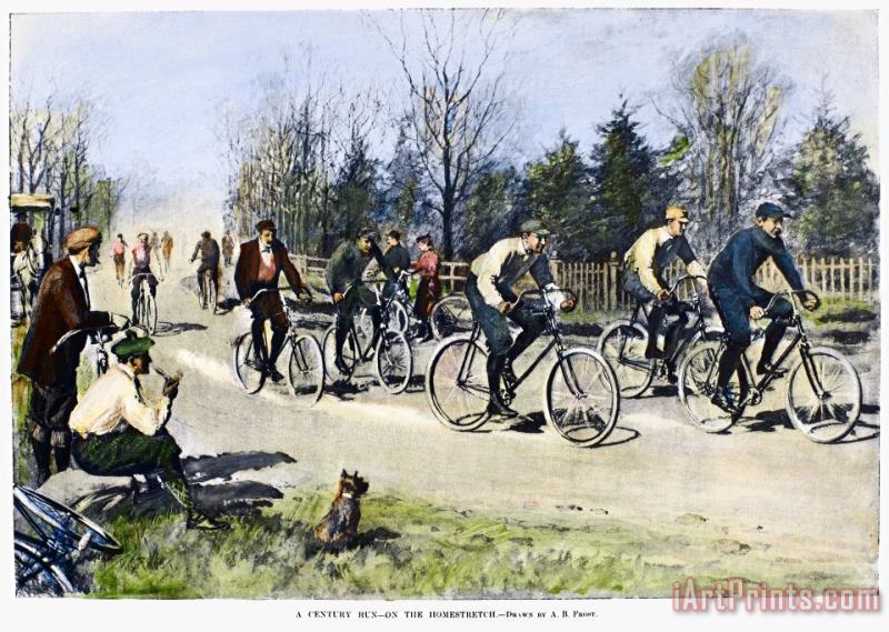 Others Bicycle Race, 1896 Art Painting