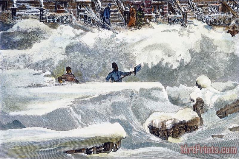 Blizzard Of 1888, Nyc painting - Others Blizzard Of 1888, Nyc Art Print