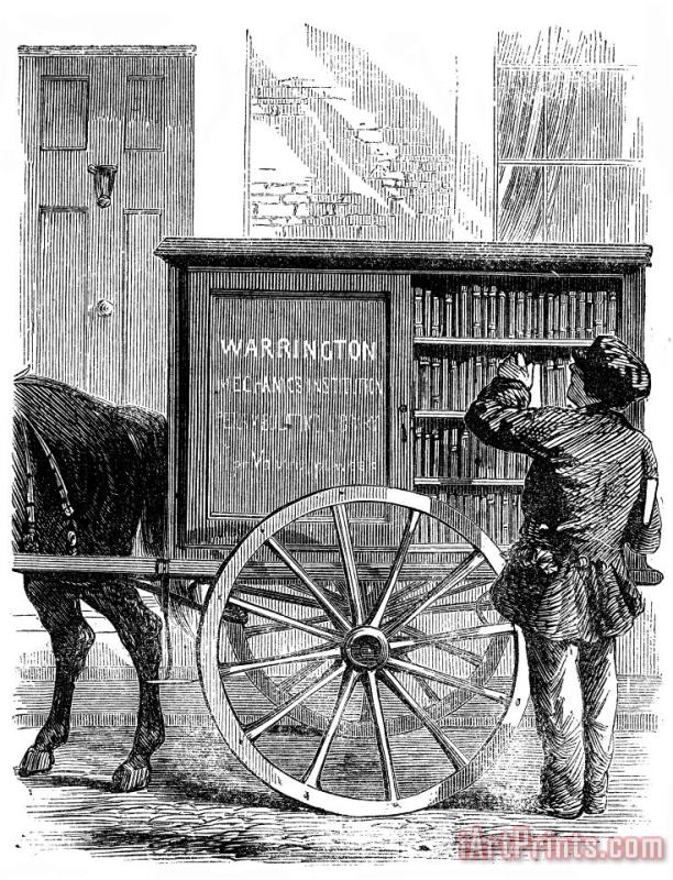 Others Bookmobile, 1860 Art Painting