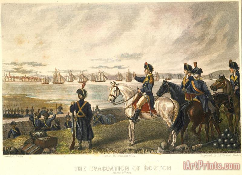 Boston: Evacuation, 1776 painting - Others Boston: Evacuation, 1776 Art Print
