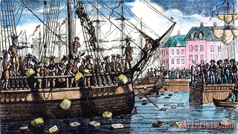 Boston Tea Party, 1773 painting - Others Boston Tea Party, 1773 Art Print