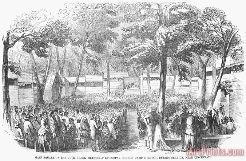 Others Camp Meeting, 1852 Art Print