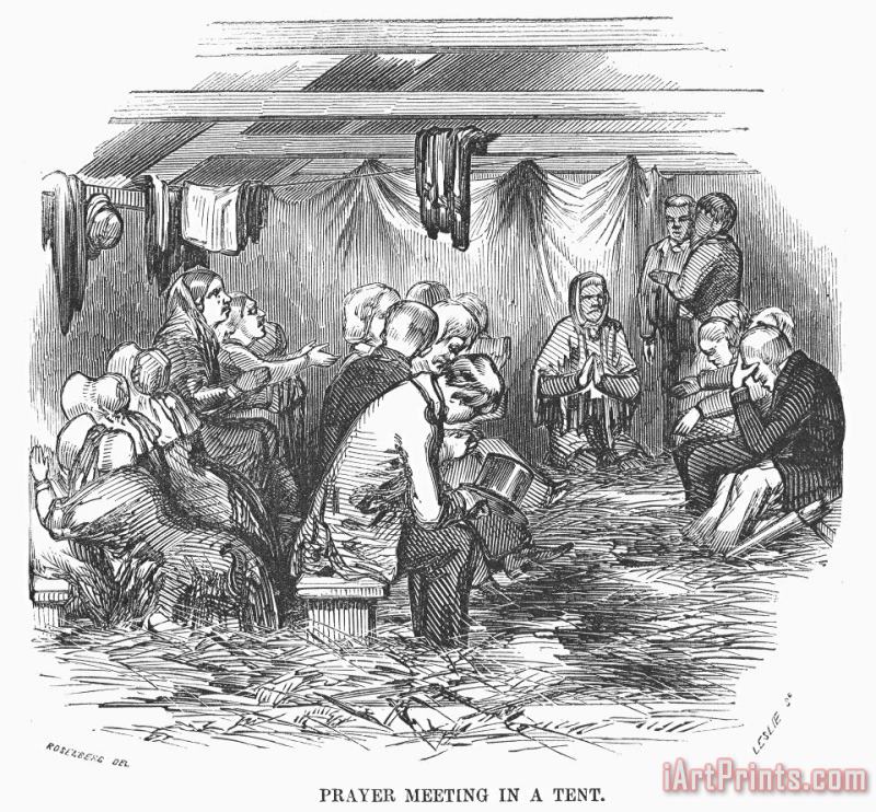Camp Meeting, 1852 painting - Others Camp Meeting, 1852 Art Print