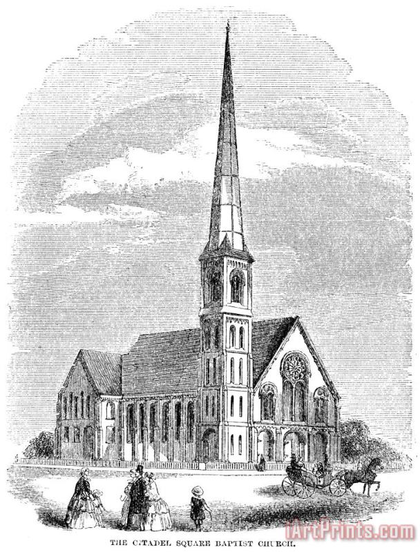 Charleston: Church, 1857 painting - Others Charleston: Church, 1857 Art Print