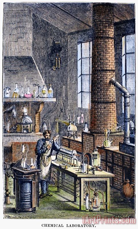Chemical Laboratory, 1873 painting - Others Chemical Laboratory, 1873 Art Print