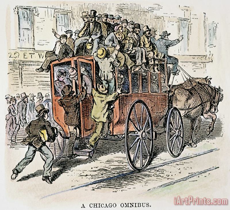 Others Chicago Omnibus, 1882 Art Print