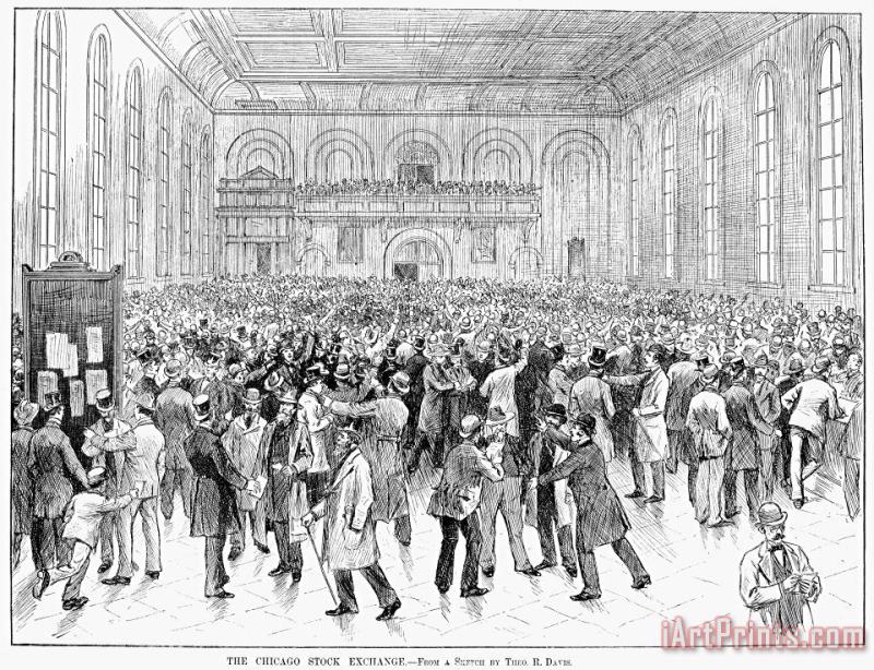 Chicago Stock Exchange painting - Others Chicago Stock Exchange Art Print