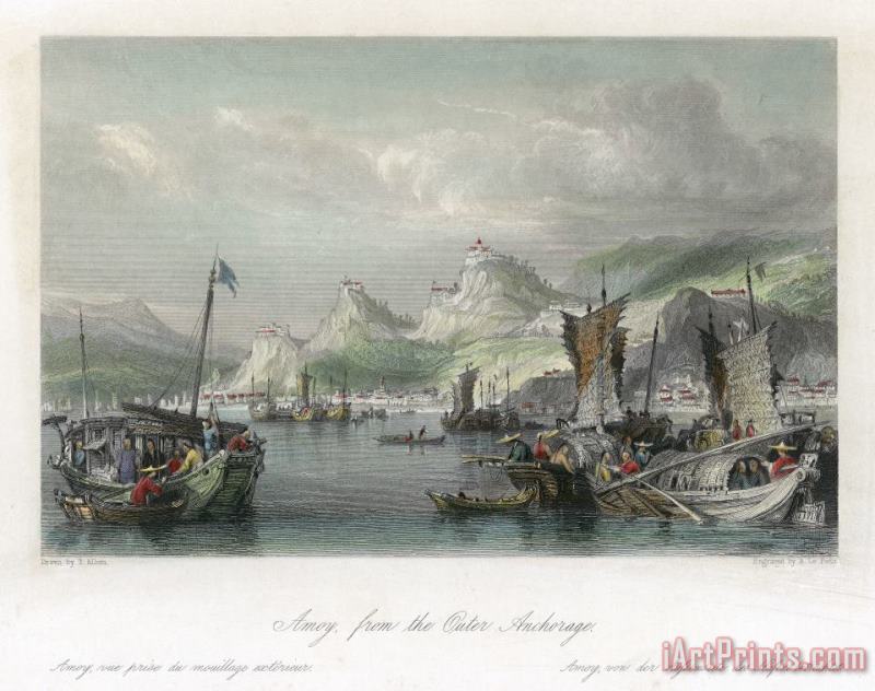 China: Xiamen, 1843 painting - Others China: Xiamen, 1843 Art Print
