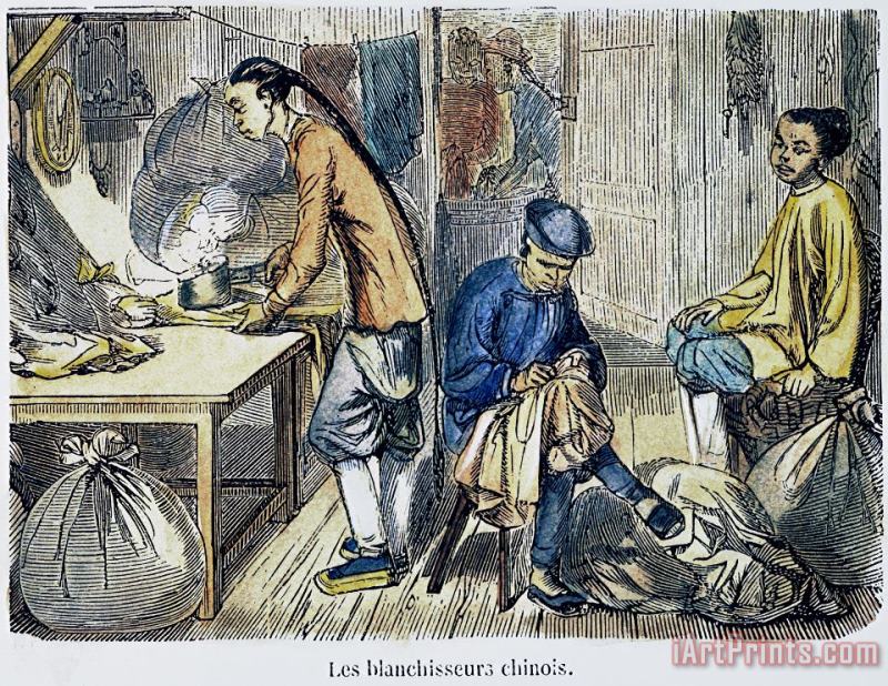 Others Chinese Immigrants, 1855 Art Painting