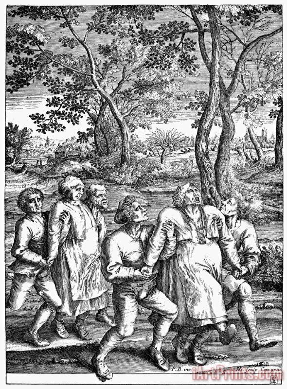 Others Chorea Hysteria, 1642 Art Print