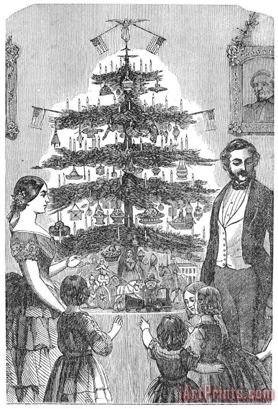 Others Christmas Tree, 1864 Art Painting