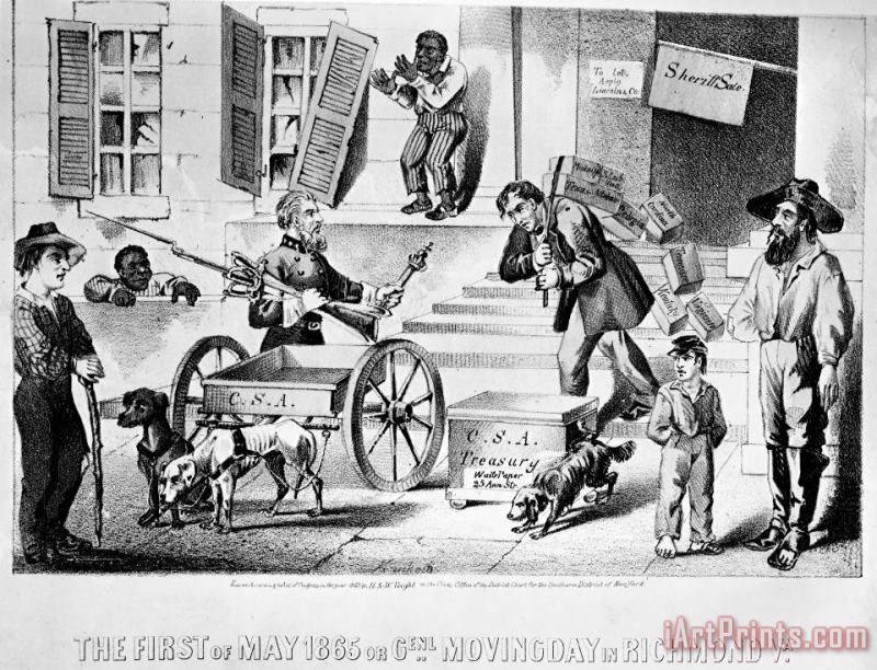 Others Civil War: Cartoon, 1865 Art Painting