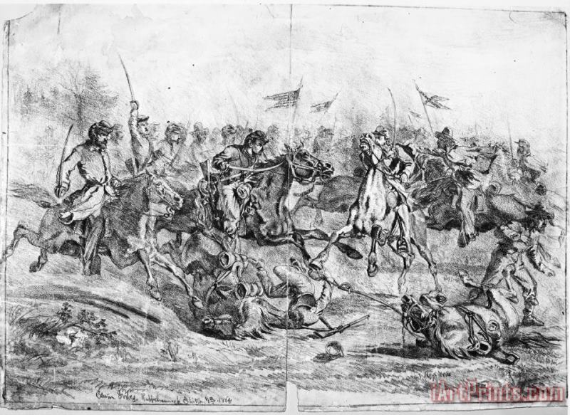 Civil War: Cavalry Charge painting - Others Civil War: Cavalry Charge Art Print