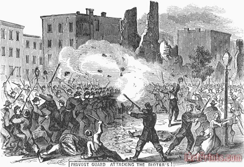 Civil War: Draft Riots painting - Others Civil War: Draft Riots Art Print