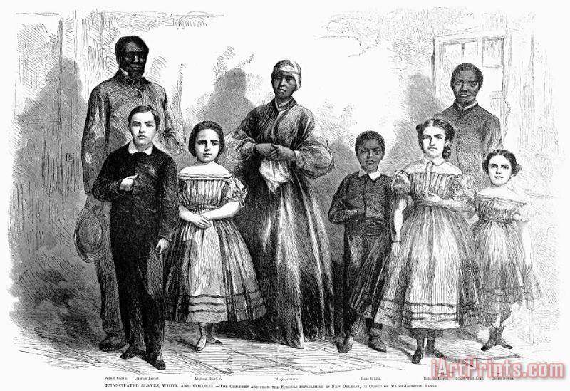 Others Civil War: Freed Slaves Art Painting